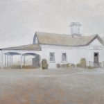 Terry Elkins, Ashawagh Hall. Oil on linen, 22” x 28”. Original available.