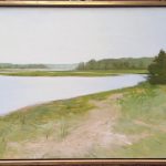 Terry Elkins, Across the Acabonac. Oil on canvas, 21"x30". Collection of the artist.