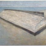 Terry Elkins, Overturned Dory. Oil on canvas, 70”x100”. Original available.