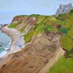 Terry Elkins, Stone House, Montauk. Oil on wood panel 14”x16”. Private collection.