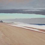 Terry Elkins, Georgica Passing. Oil on linen, 32”x50”. Private collection.